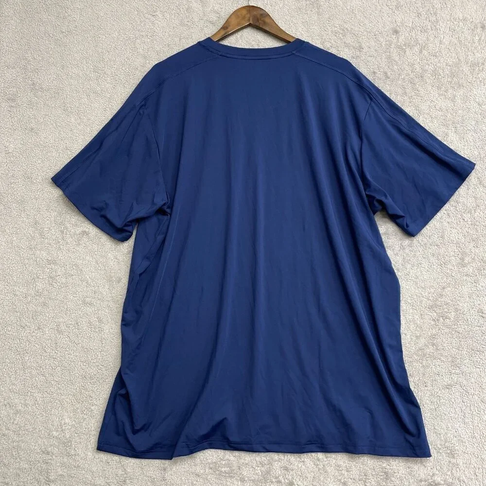 NEW Adidas Men's 2XL Active Tee Blue Crewneck 100% Polyester